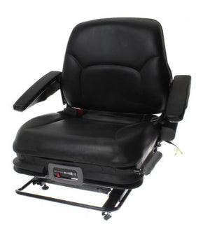 HYUNDAI FORKLIFT BLACK VINYL SEAT ASSEMBLY 71FH-10541