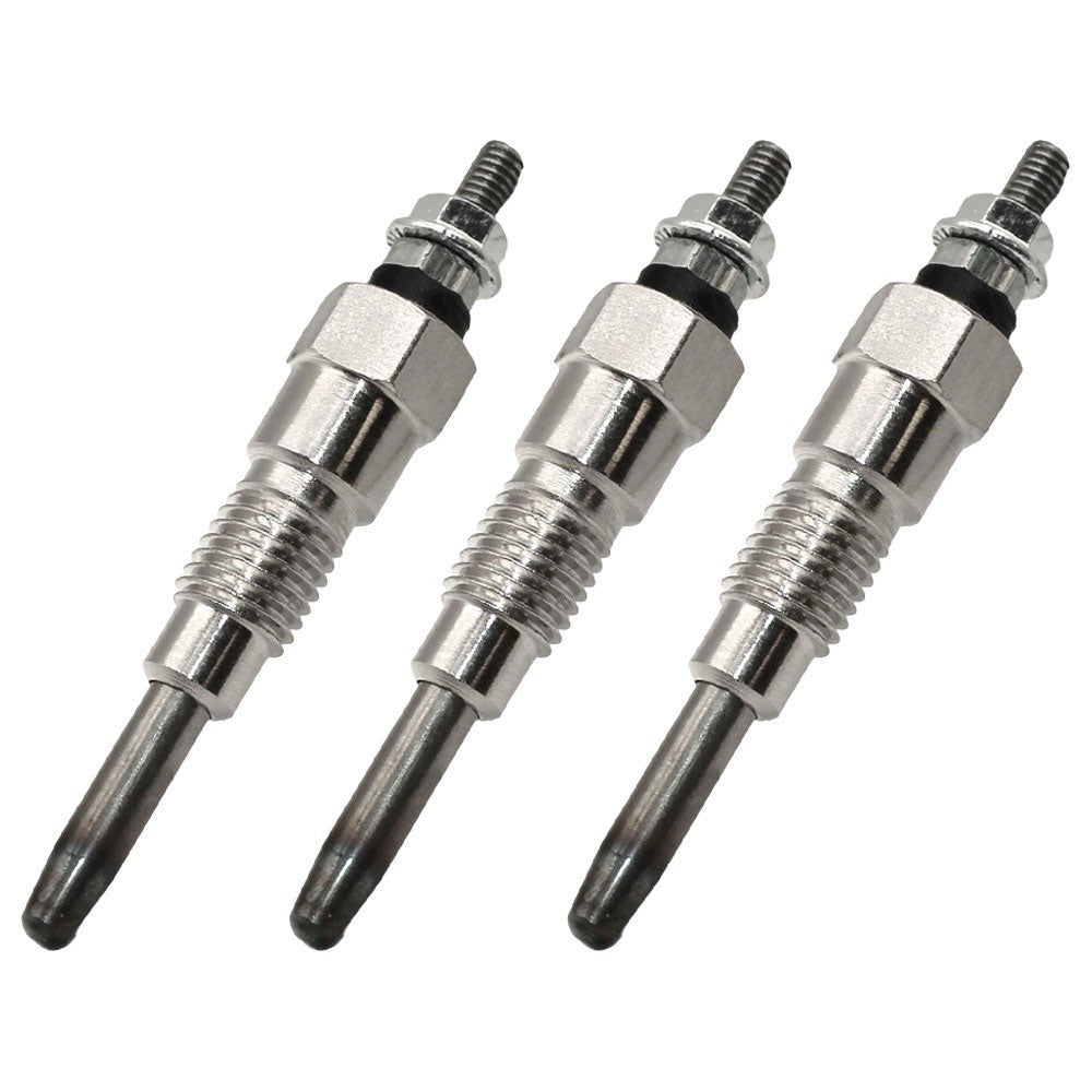 Set of Three (3) Glow Plugs Fits Kubota 15521-65510 KH-8 B5200 B7001 B7100 L8200