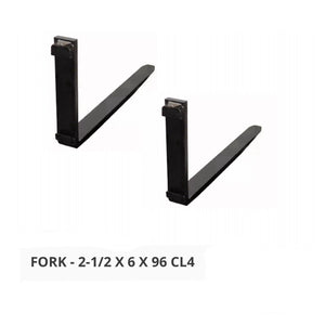NEW CLASS IV 4 8 FT FORKS 2.5" X 6" X 96" (PAIR) FORKLIFT FORK FOOT