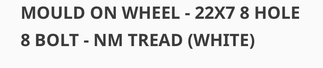 Genie 94908 (2 FRONT) 94909 (2 REAR) SET OF TIRES (NM Tread) (Mould On)
