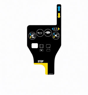 97772GT Control Box Decal For Genie GR-12 GR-15 GR-20 GS-1530 GS-1930 QS-15R