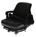 NEW HYSTER FORKLIFT VINYL SEAT 1593425 | BLACK SUSPENSION