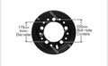 Universal Forklift Steel Rim Split Wheel 700-12 | Tire Size 5 Bolt R700-4
