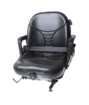 87000-FW61B-UCA | NISSAN FORKLIFT SEAT - VINYL SUSPENSION W/SEAT BELT BLACK