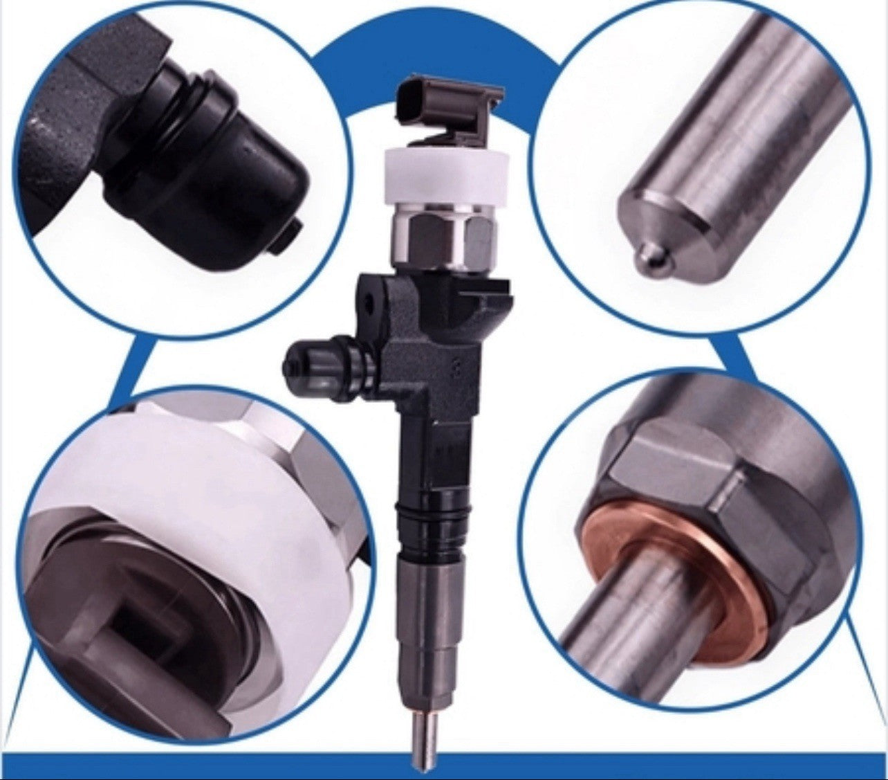 4 Pieces Fuel Injector for Kubota Engine V3307-CR-TE4 V3307 Tier 4 | 1J770-53050