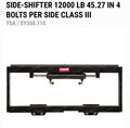 SIDE-SHIFTER 12000 LB 45.27 IN 4 BOLTS PER SIDE CLASS III