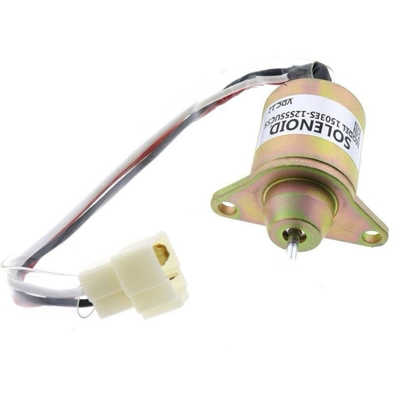 12V Fuel Shut-Off Solenoid M806808 for Yanmar Engine John Deere 2210 2305 4100