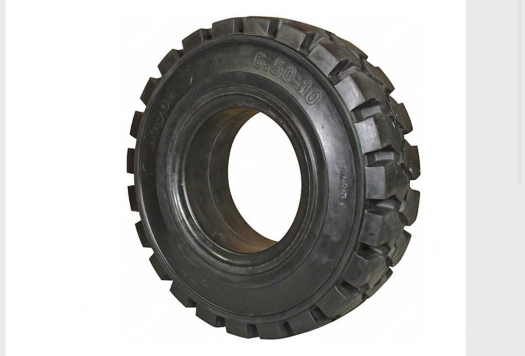 Forklift Tire 6.50-10 Solid Pneumatic Black Traction |