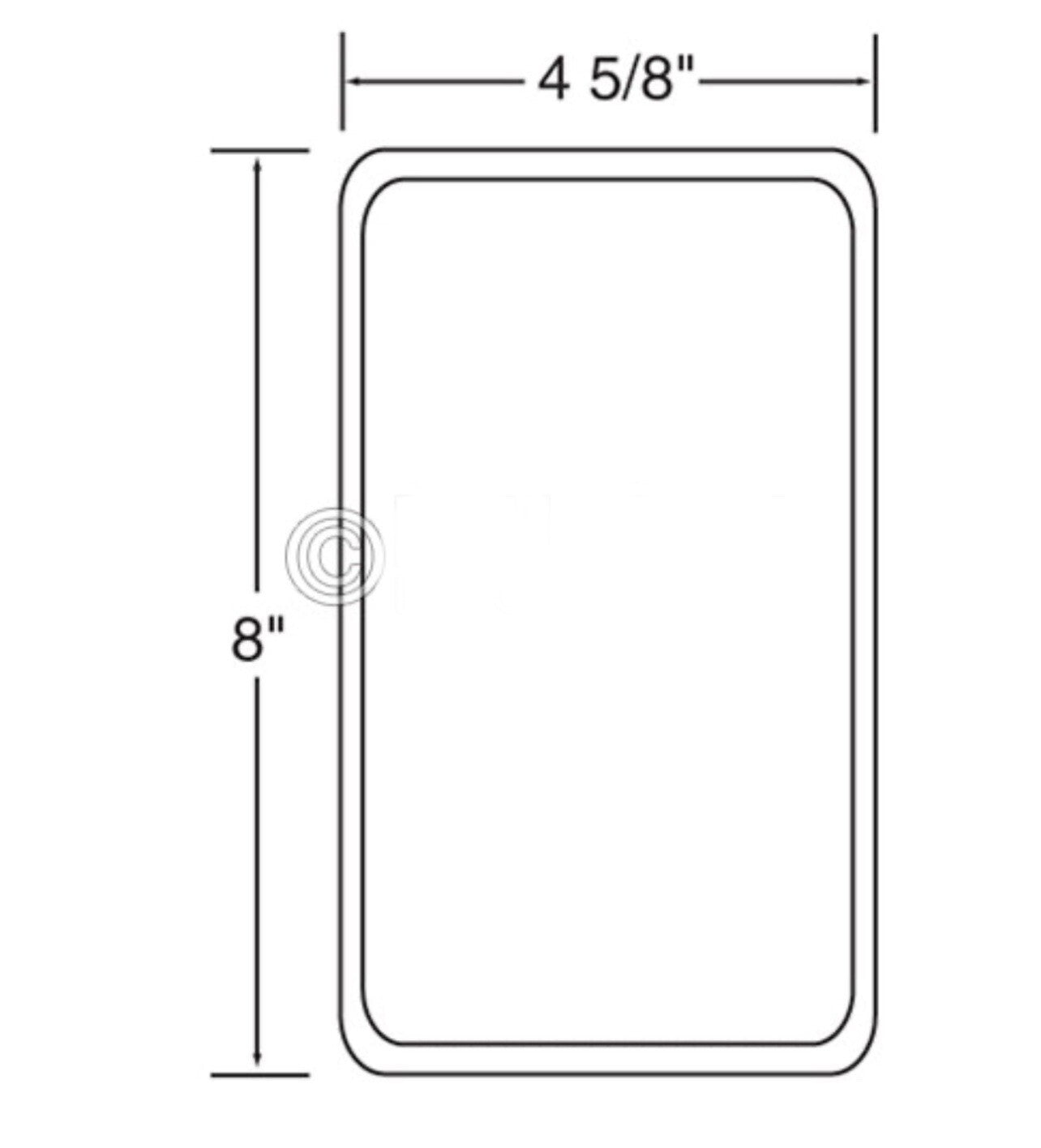 (SET OF 2) Toyota Forklift Mirror | 58720-26600-71