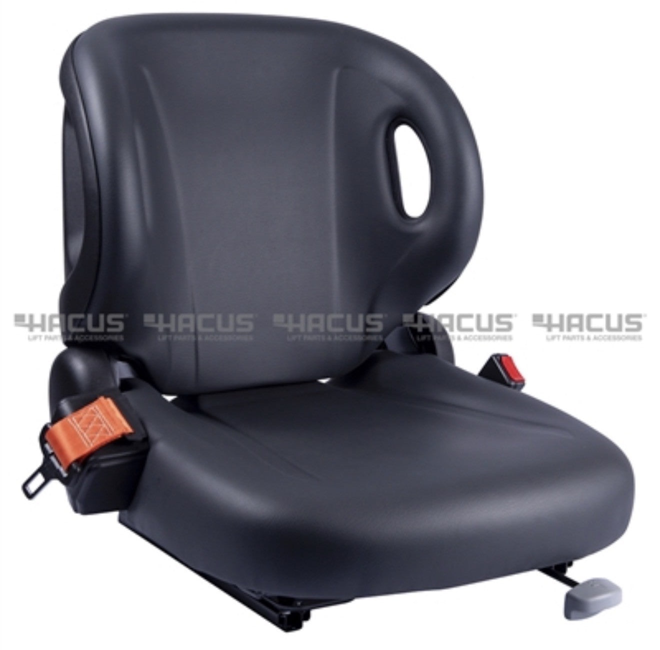 Toyota Forklift Vinyl Seat Non-Suspension Replacement | Heavy-Duty Black