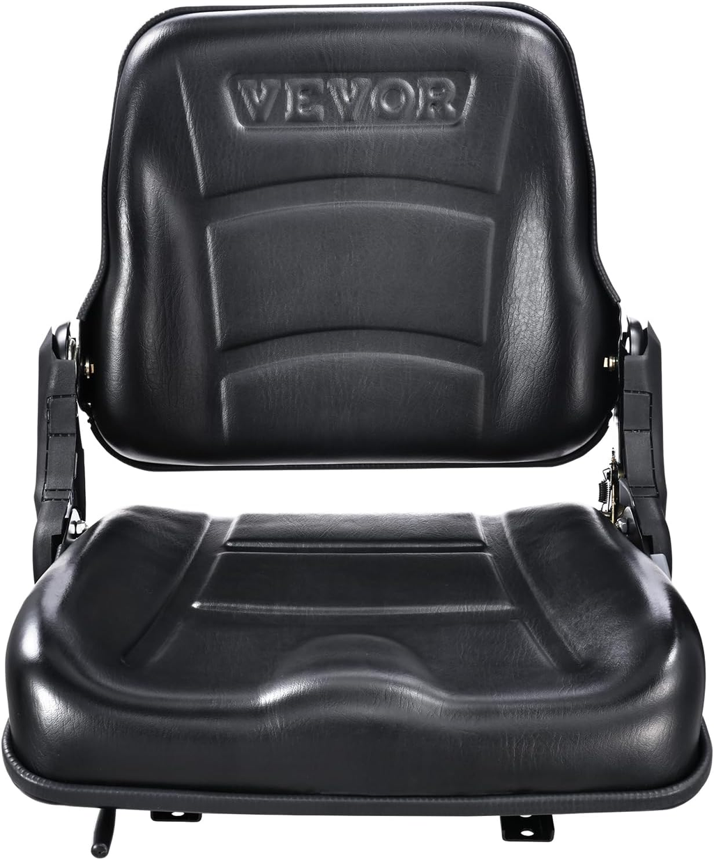 Universal Forklift Seat, Fold down Tractor Seat with Adjustable Angle Back
