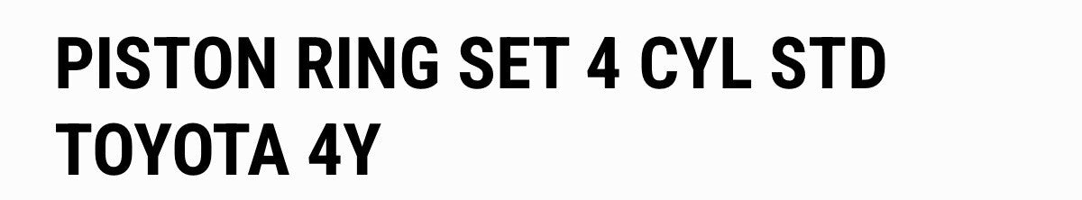 13011-73020 Piston Ring Set (STD) For Toyota 4Y Engine | Forklift