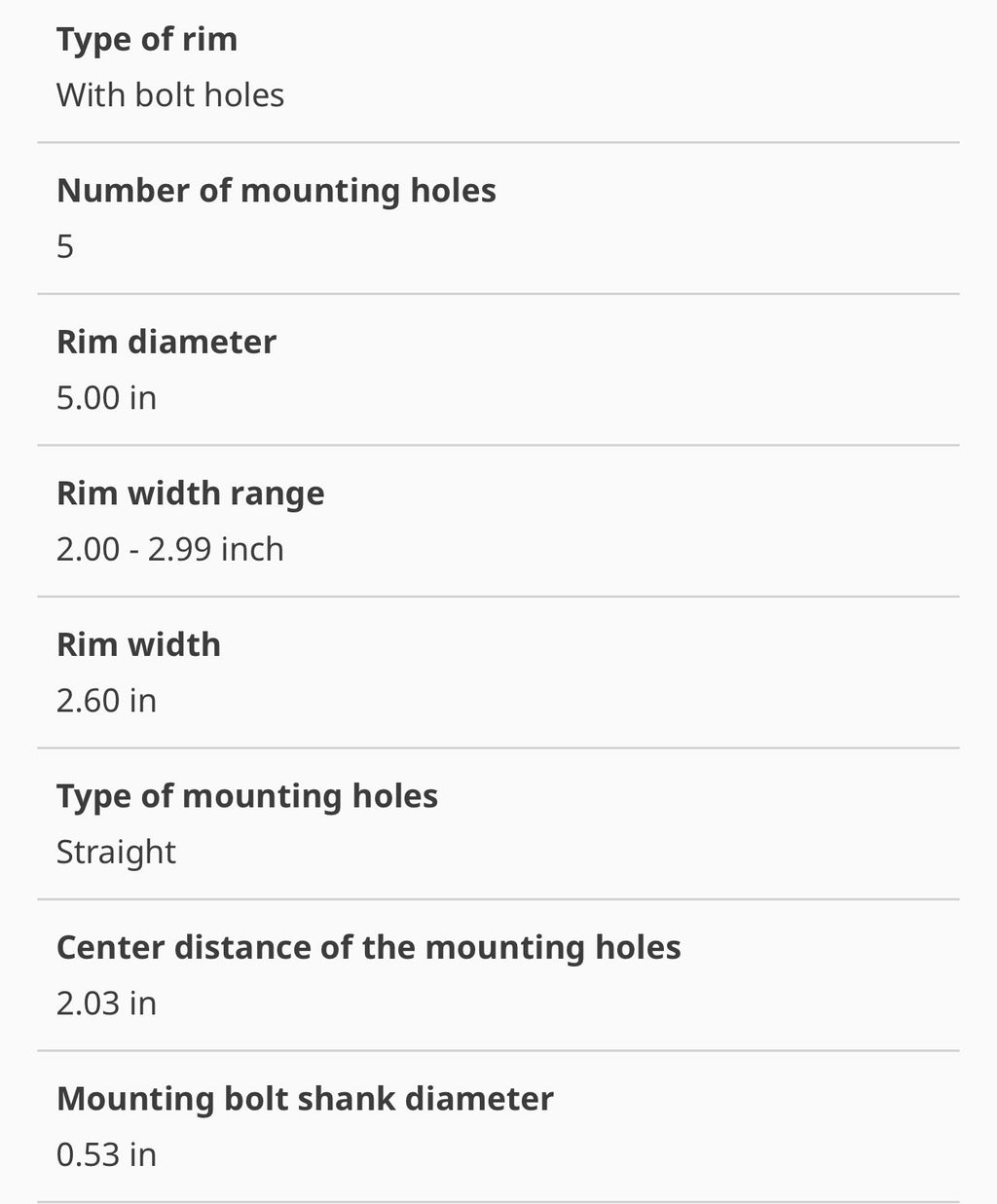 524252457 DRIVE TIRE RIM ASSEMBLY FOR YALE MPB040E & MPW045E |