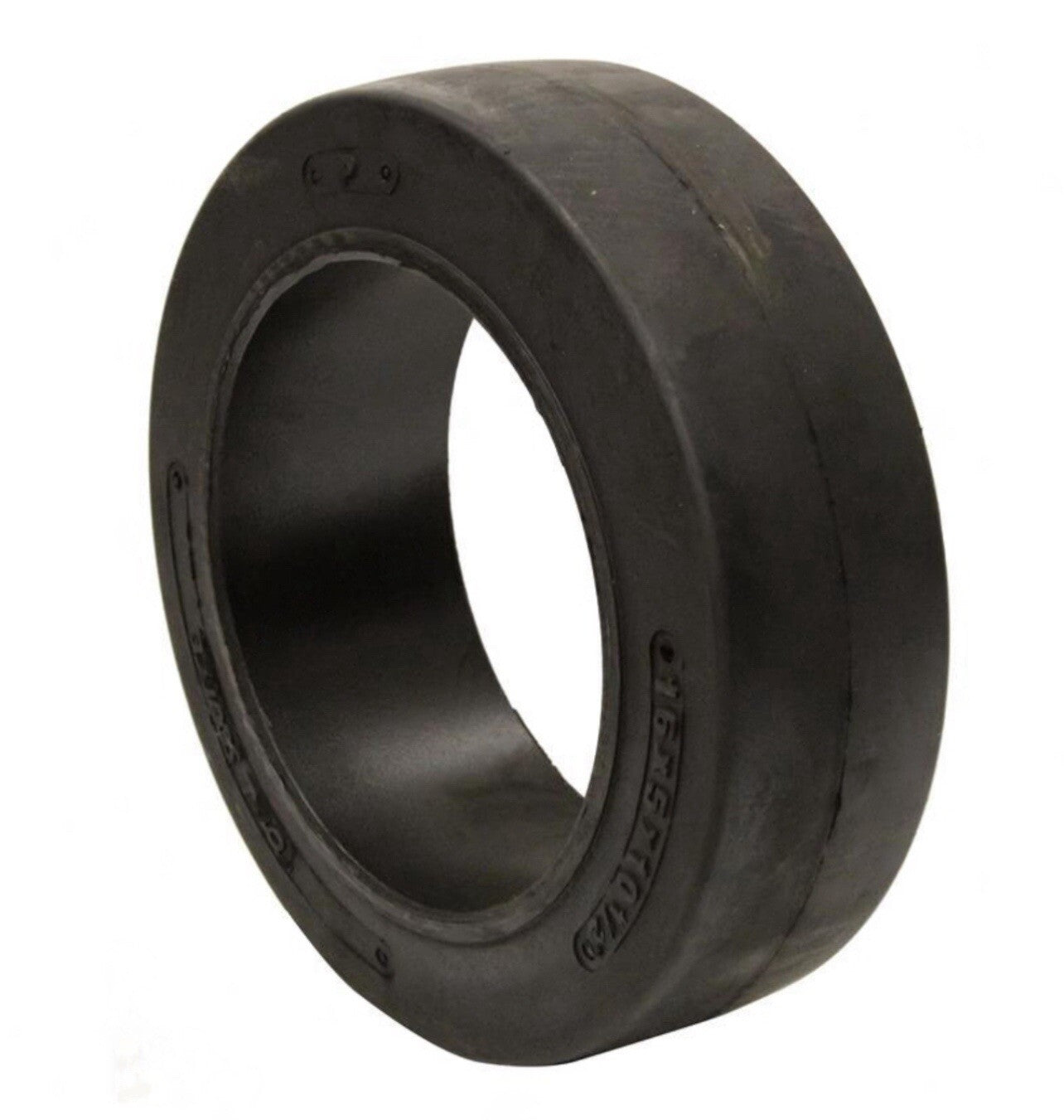 (SET OF 2) FORKLIFT TIRE - 16X5X10.5 SMOOTH PRESS ON BLACK