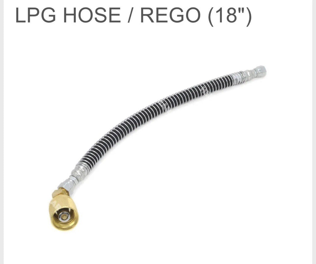 Universal Forklift LPG Hose / Rego assembly 18" Fitting & Connector