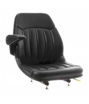NEW GRADALL VINYL BLACK W/R .H ARMREST SEAT 91033485