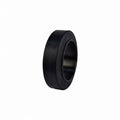 2X Forklift Cushion Tire Press On 16 x 5 x 10.5 Black Smooth High-Quality