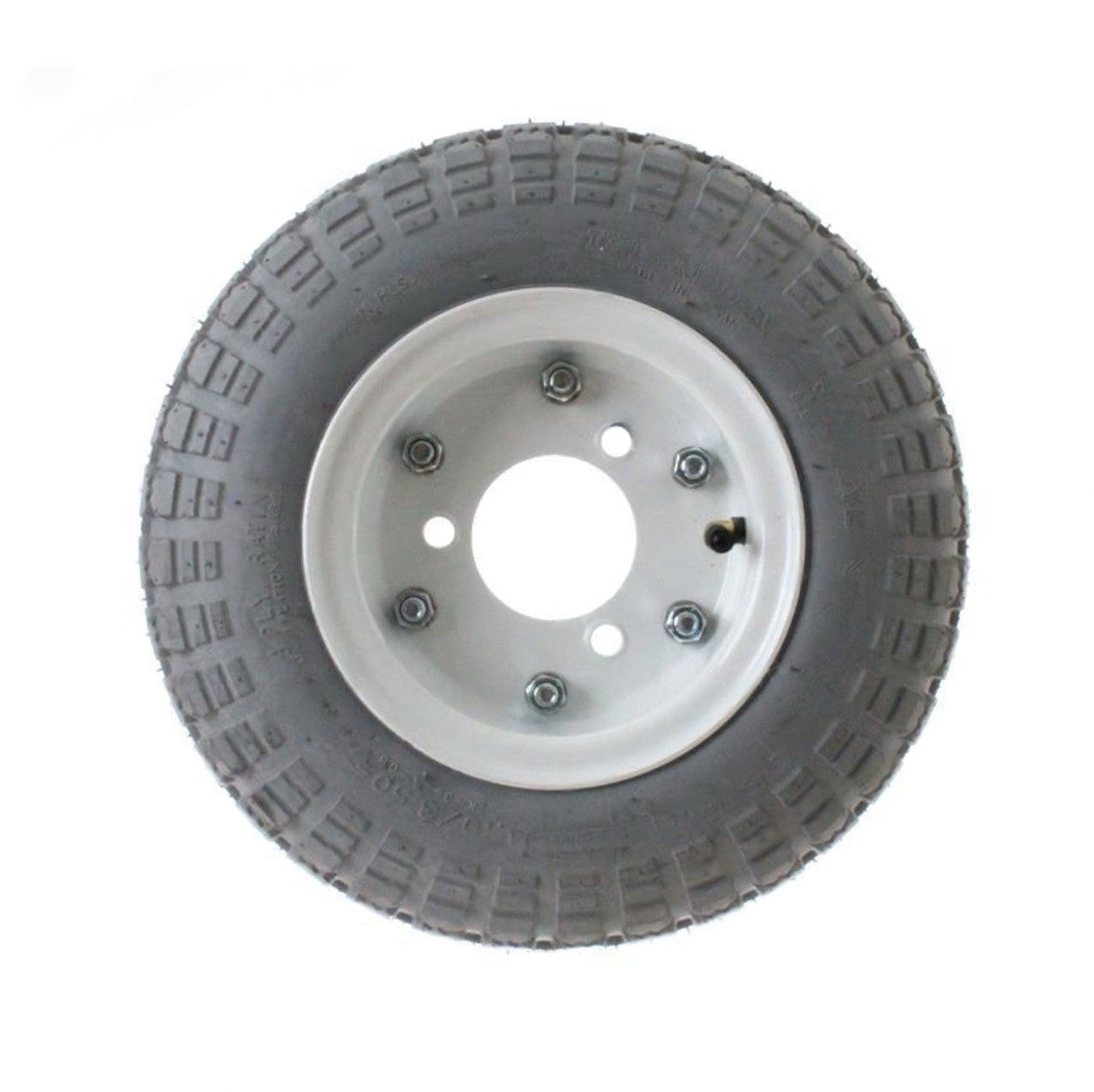 TIRE + WHEEL - 4.10/3.50-6 NON MARKING - 3 BOLT FOR POWERBOSS 320902