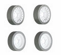 4 SkyJack Scissor Lift Tires 12x4 (158436, 158437) Brake Compatible