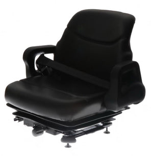 NEW HYSTER FORKLIFT VINYL SEAT 1593425 | BLACK SUSPENSION