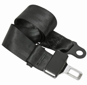 Universal Forklift Seat Belt 110” Black Lap Belt | Replacement Safety Belt