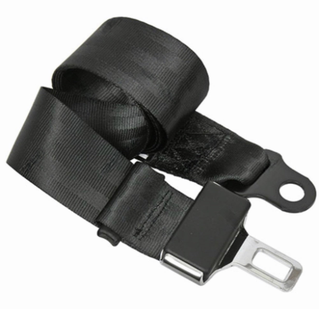 Universal Forklift Seat Belt 110” Black Lap Belt | Replacement Safety Belt