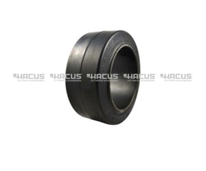 (SET OF 2) Forklift Solid Press-On Tire 16x7x10.5 | Black Smooth Cushion Tire