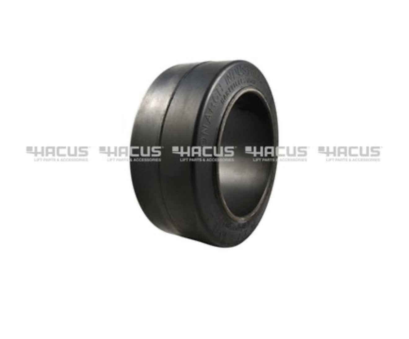 (SET OF 2) Forklift Solid Press-On Tire 16x7x10.5 | Black Smooth Cushion Tire