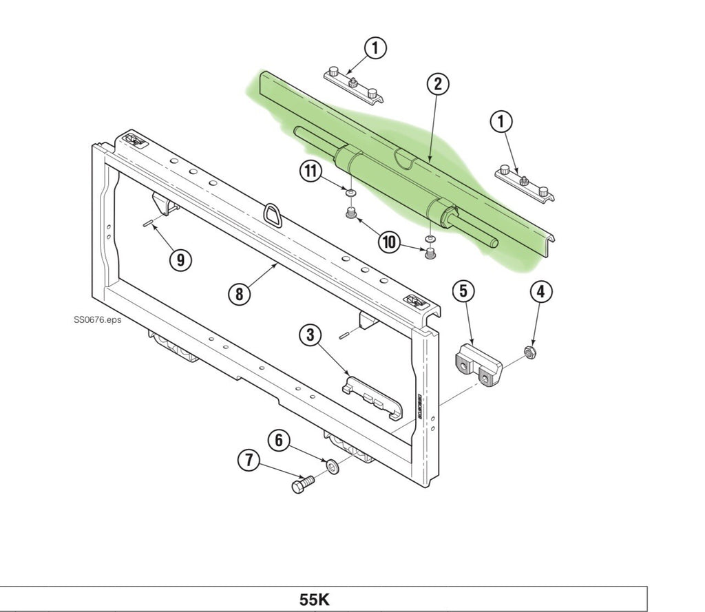6025682 Forklift Sideshift Cylinder Replaces Cascade | Size Details in Photos