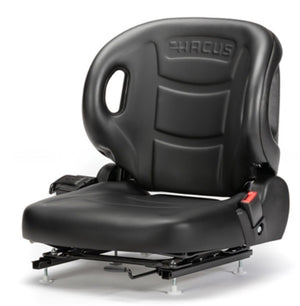 Universal Black Vinyl Forklift Seat w/ Safety Switch – Durable Replacement