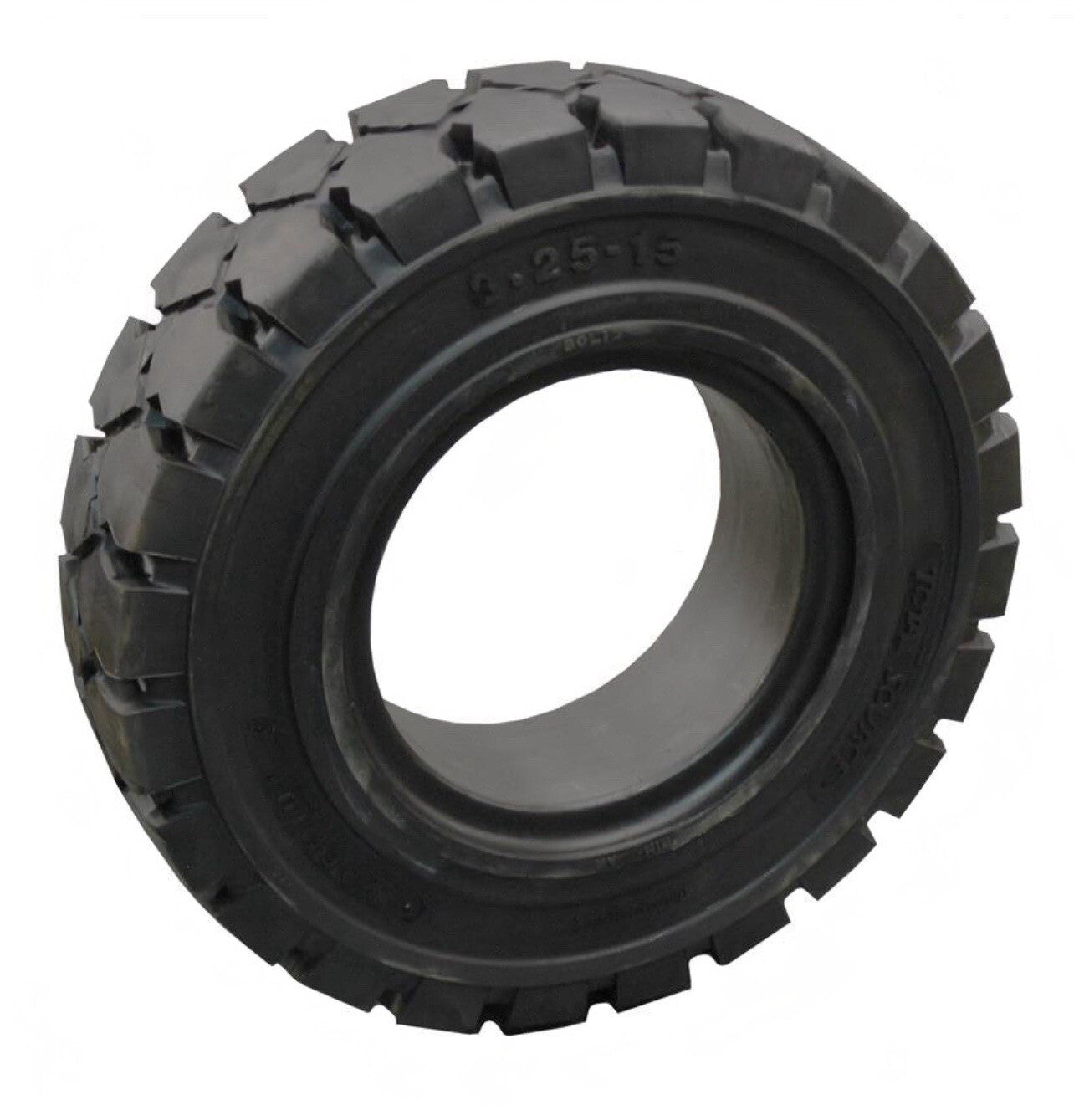 Forklift Tire 8.25-15 Solid Pneumatic Black Traction |