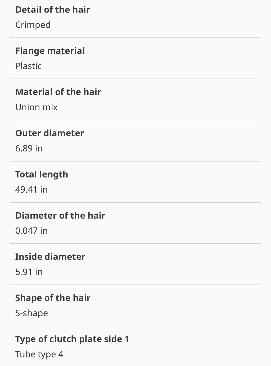 TN35324 MAIN BROOM (49.50") (8 D.R.) (Stiff Proex Wire)