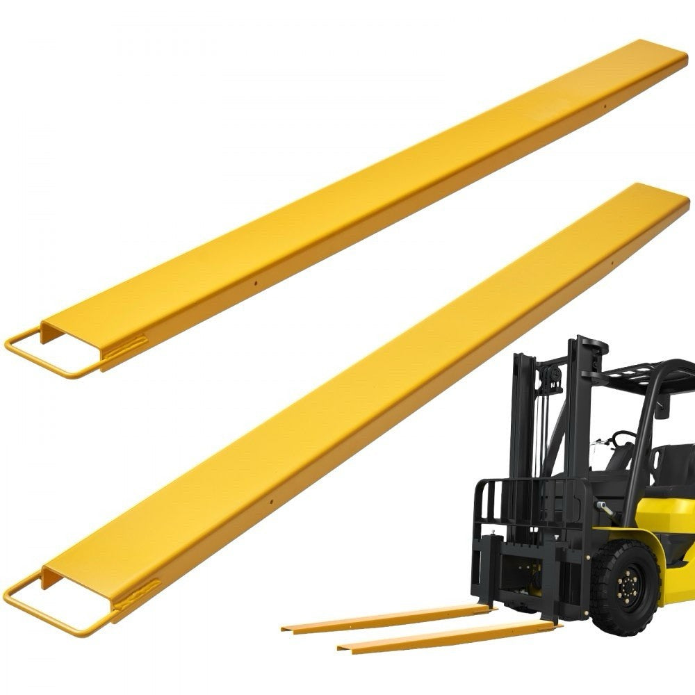 96" Heavy Duty Steel Forklift Fork Extensions 4000LBS 4.5" Width 1 Pair