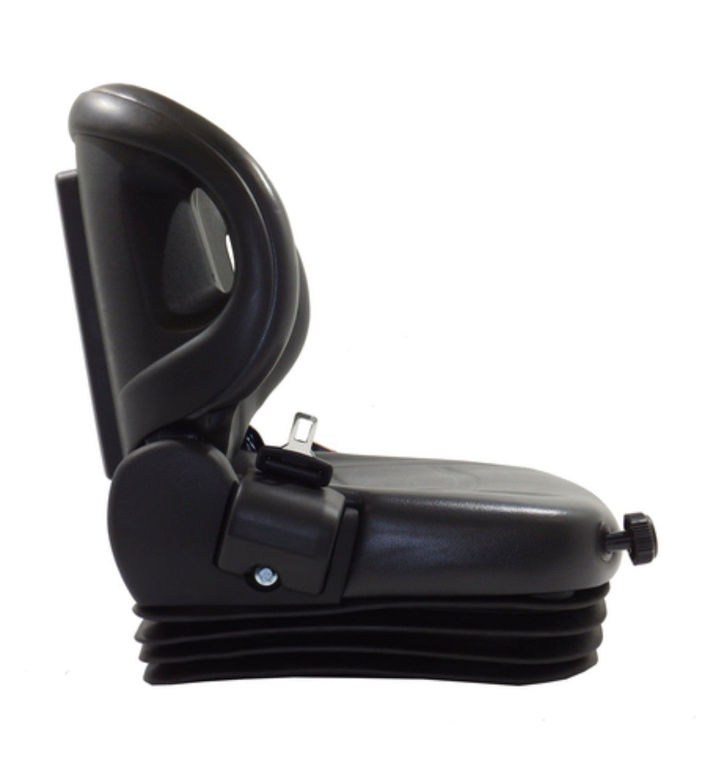 Toyota Forklift Seat 53710-U2231-71 Black Vinyl Full Suspension w/ Switch