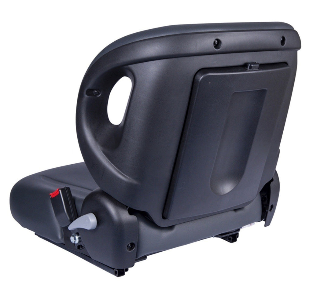 New Forklift Seat Black  BF2-2-A – Universal Fit | Foldable Design