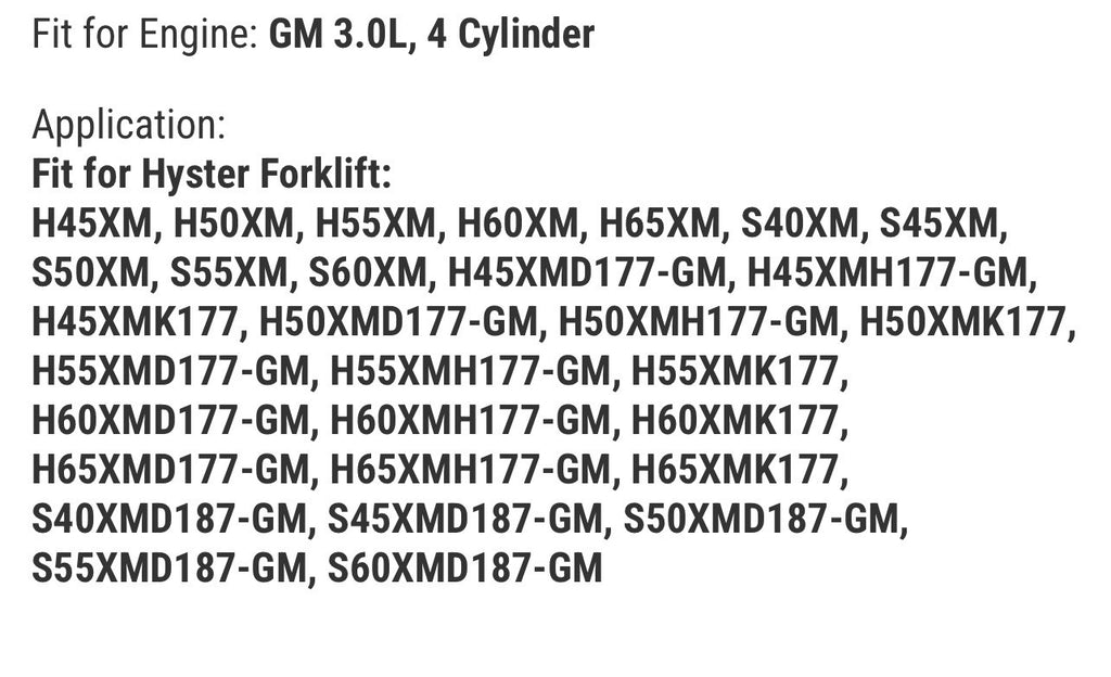Water Pump 1498507 for Hyster Forklift With GM 3.0L