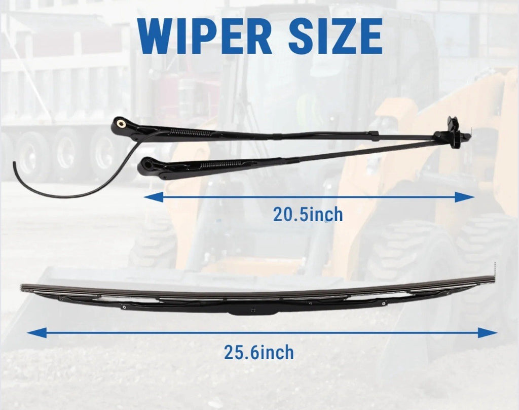 Wiper Arm Blade Kit 47778552 47405956 for CASE Compact Track & Skid Steer Loader