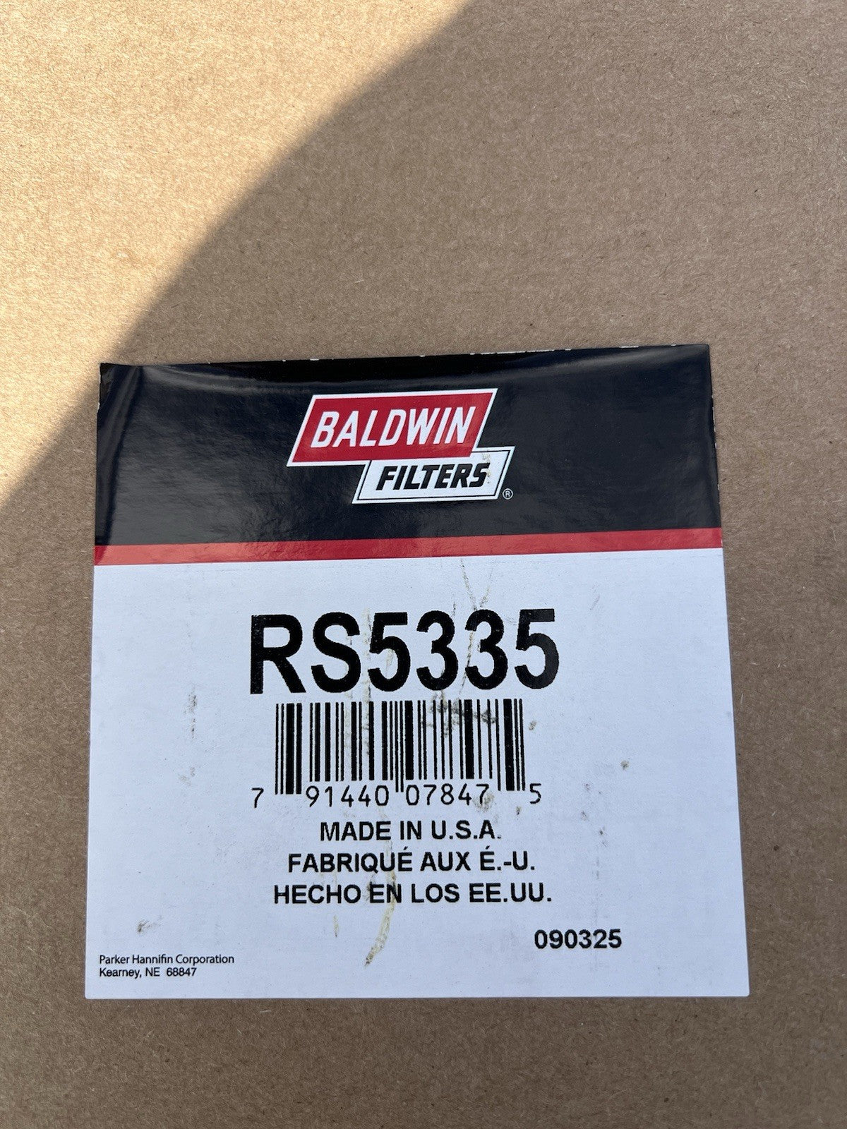 Baldwin RS5335 Inner Air Filter