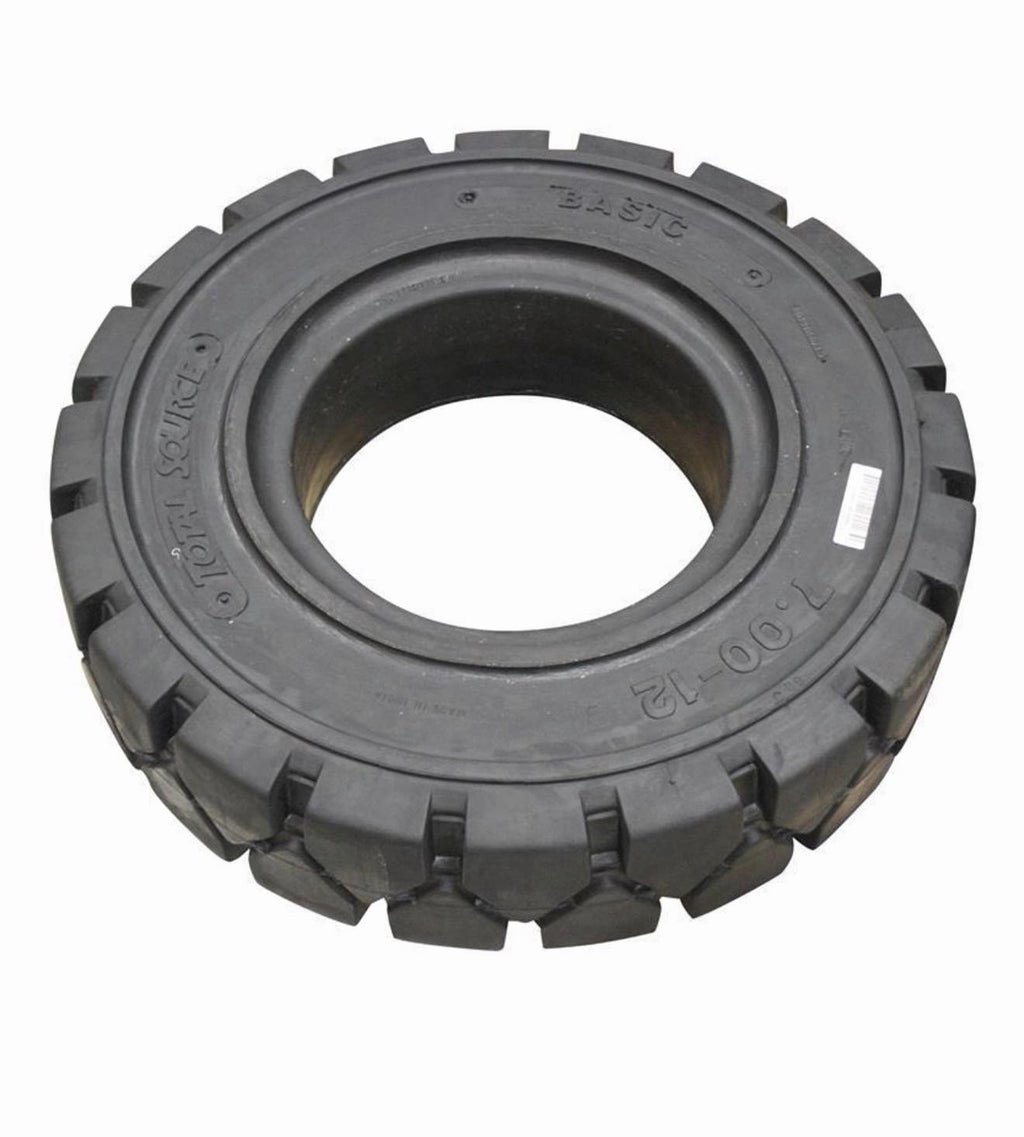 2PK Solid Flat Proof Forklift Tires 7.00-12 7.00x12 700x12