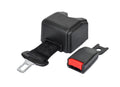RETRACTABLE SEAT BELT BLACK | Length 72" Buckled end-to-end