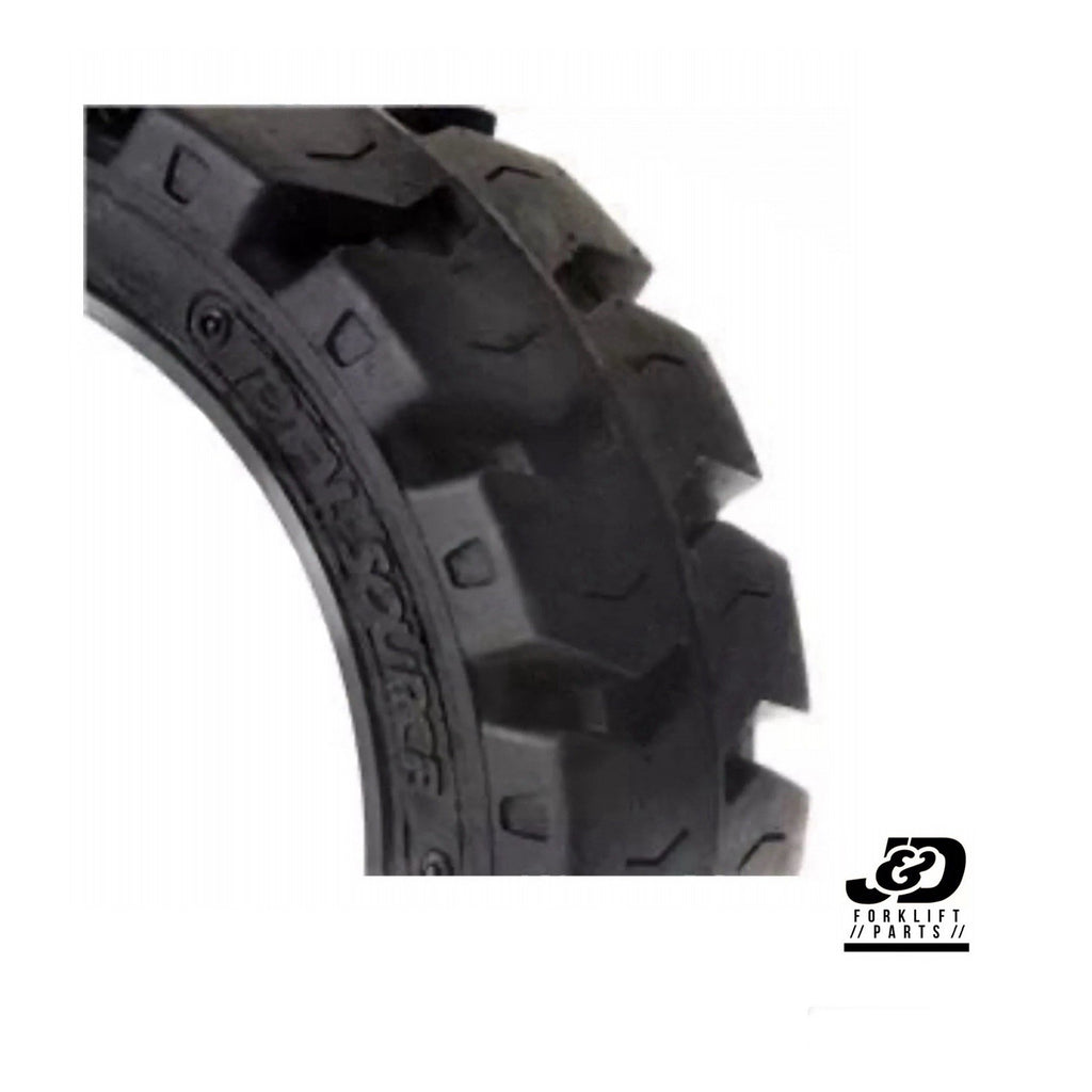 18X6X12-1/8 tires TotalSpurce solid forklift press-on tire black traction