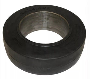 (SET OF 2) FORKLIFT TIRE PRES-ON| 14X4.5X8 BLACK SMOOTH