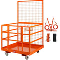Forklift Safety Cage 43"x45" Forklift Man Basket Work Platform 1400lbs Capacity