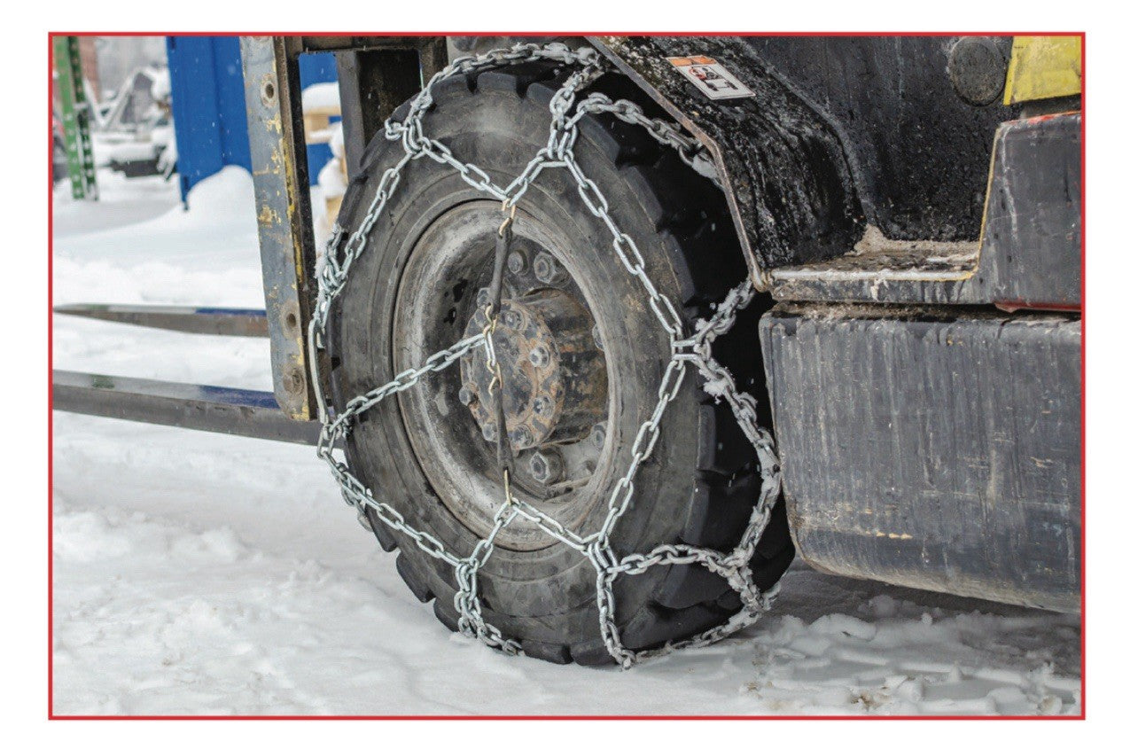 (QTY 2) FORKLIFT TIRE SNOW CHAIN FOR 6.00-9 TIRE SIZE