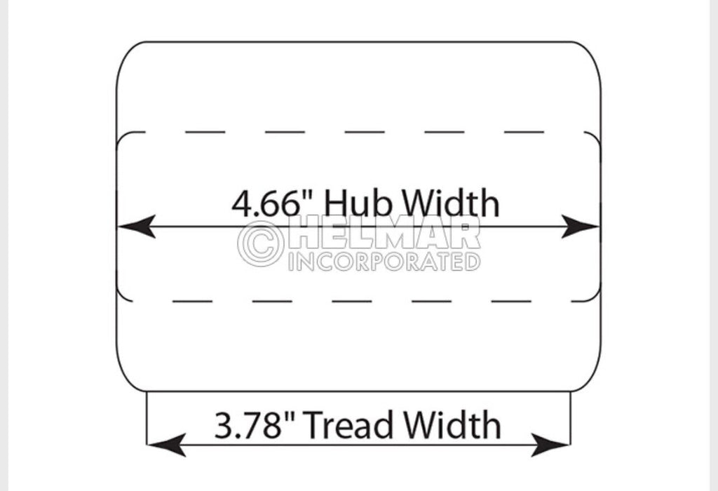 2081800 Poly Load Wheel With Bearings for Hyster W 40Z (B218)  45Z (C215) W 50Z