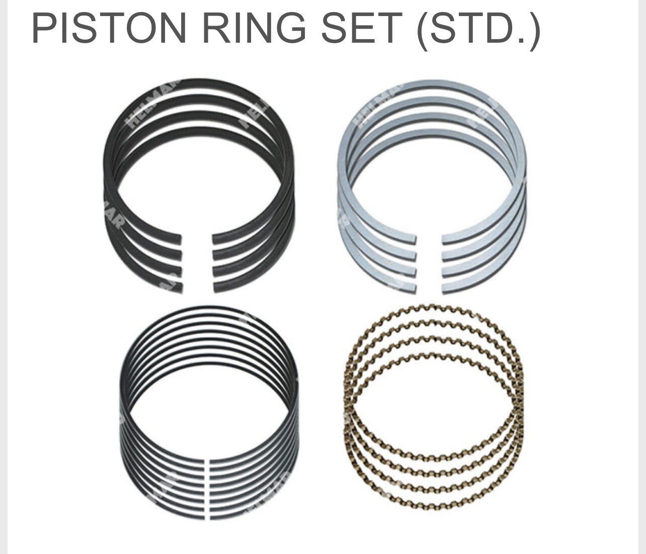 Nissan H20-11 Engine Forklift Piston Ring Set STD 12033-50K00