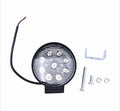 12-80V 27W Round LED Headlight for Forklift | 9 LED | Universal Work Light