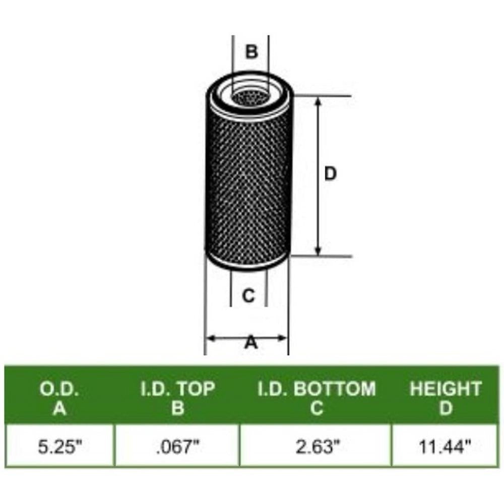 Air Filter AT20728 Fits John Deere 1020 1030 1120 1130 1630