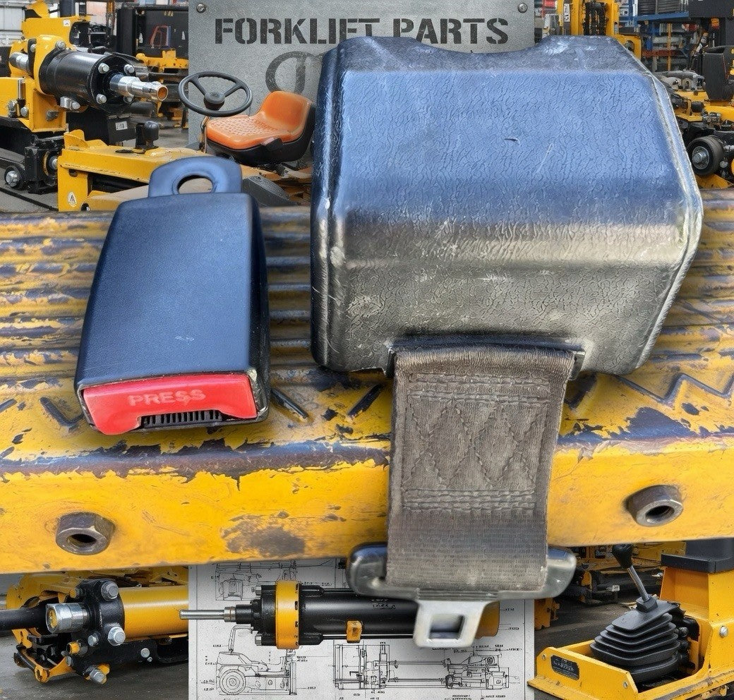 Universal Forklift Black Retractable Seat Belt