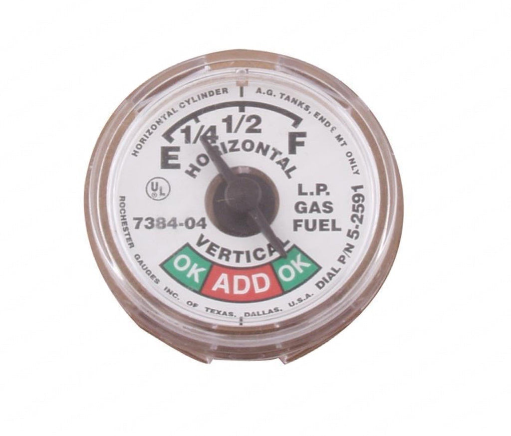 Manchester 5714S02591 SY9728 Snap In Propane Tank Sight Gauge Dial Fuel Level